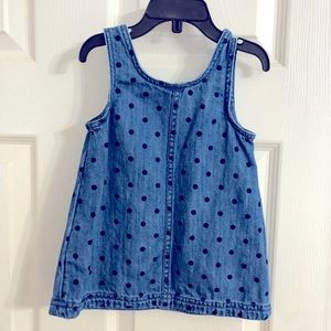 Jean dress baby girl size 6-12